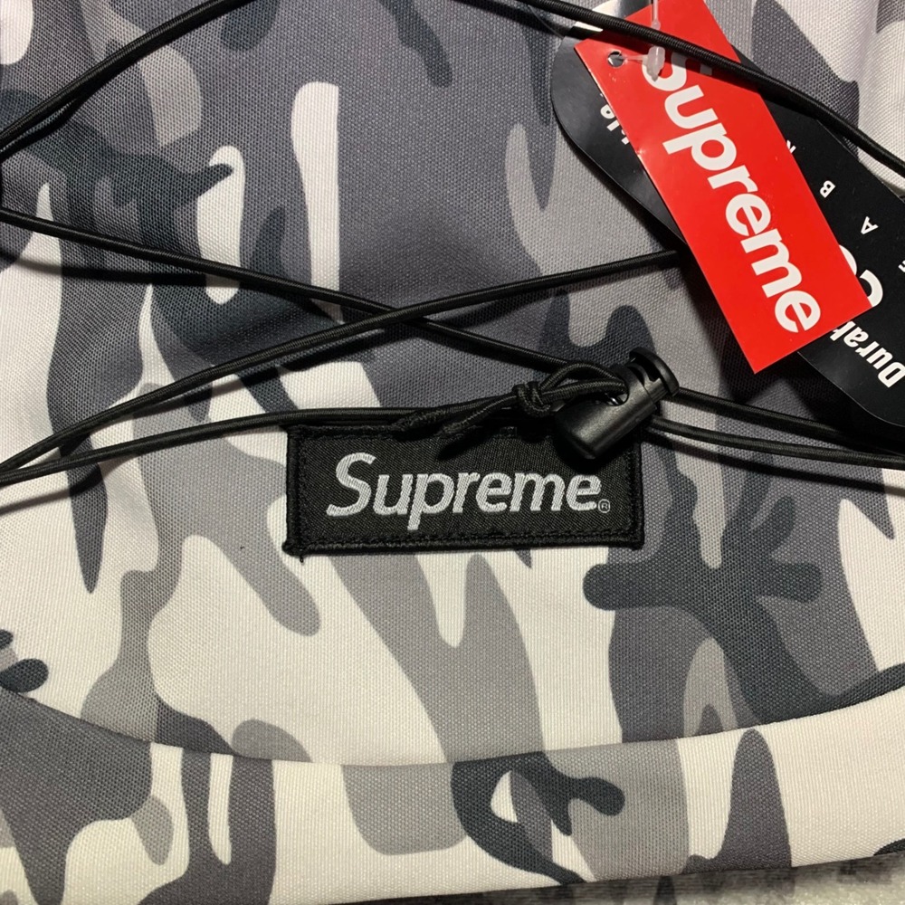 Supreme Cordura Backpack Snow Camo White Grey Box Logo Streetwear Bag - Picture 5 of 6